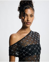 Lover - Isadora Asymmetric Sequin Top