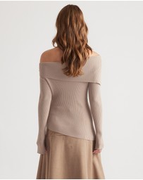 Decjuba - Mariah Off Shoulder Knit Top