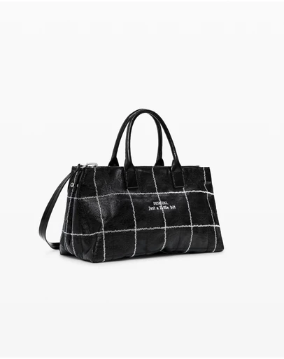 Desigual - Medium shiny shopper bag