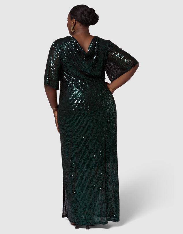 Pink Dusk by Curve Project - Lure Sequin Maxi Dress