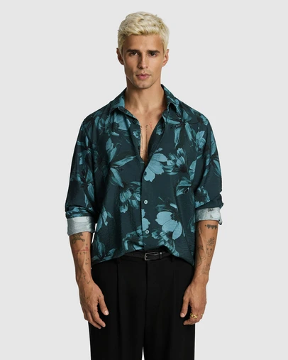 yd. - Massimo Floral Print Shirt