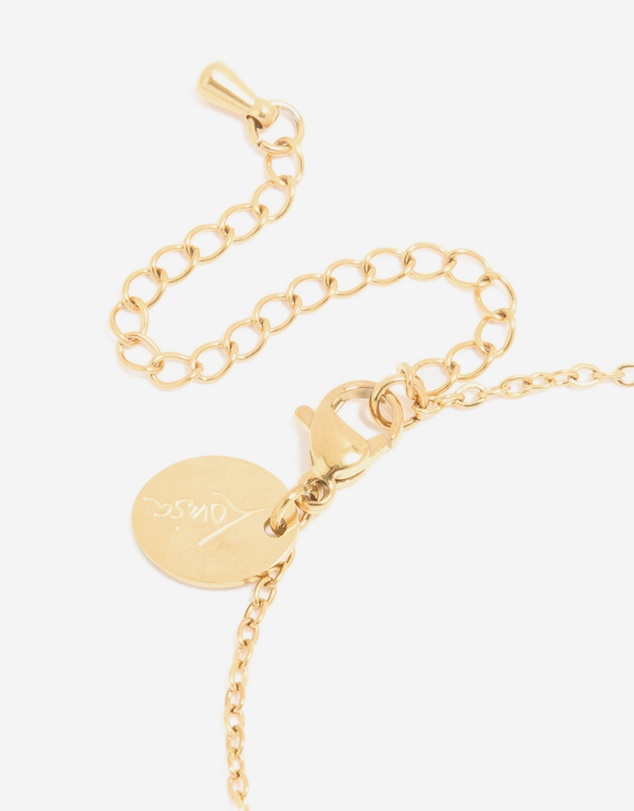 Lovisa - Waterproof Gold Plated Stainless Steel October Pink Cubic Zirconia Birthstone Bracelet