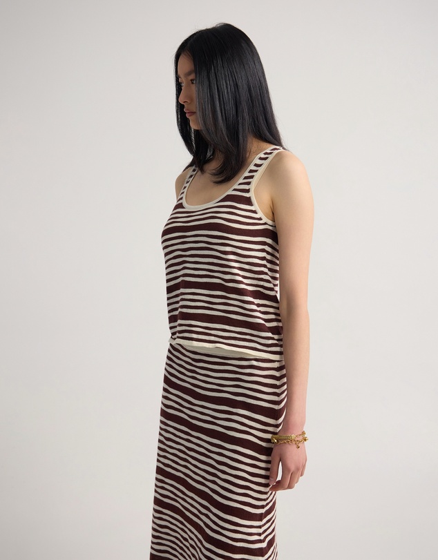 Oxford - Nelly Ramie Striped Tank