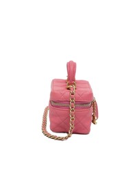 Pre-Loved by Azura Reborn - Pre-Loved chanel Mini Vanity Case Quilted Leather