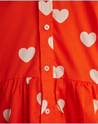 Mini Rodini - Hearts Aop Woven LS Dress - Babies-Teens