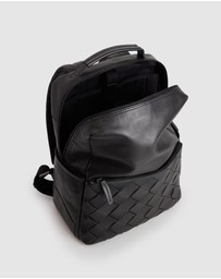 Evity - Dominic Leather Weave Backpack