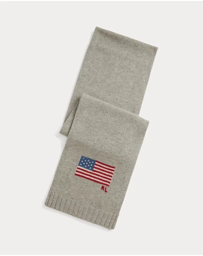 Polo Ralph Lauren - Flag Knit Wool-Blend Scarf