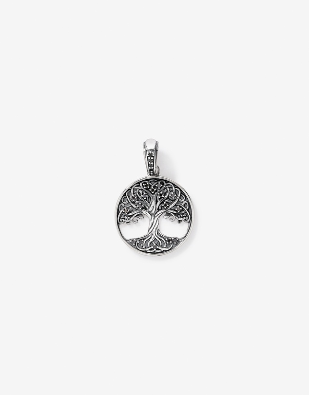 Michael Hill - 0.10 Carat TW Black Diamond Tree of Life Pendant in Sterling Silver