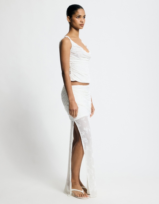 Lover - Elisabeth Cowl Neck Burnout Top