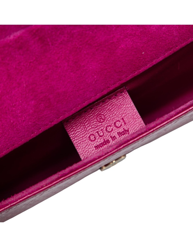 Pre-Loved by Azura Reborn - Pre-Loved Microguccissima Patent Broadway Clutch
