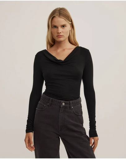 Witchery - Cowl Neck Long Sleeve Top