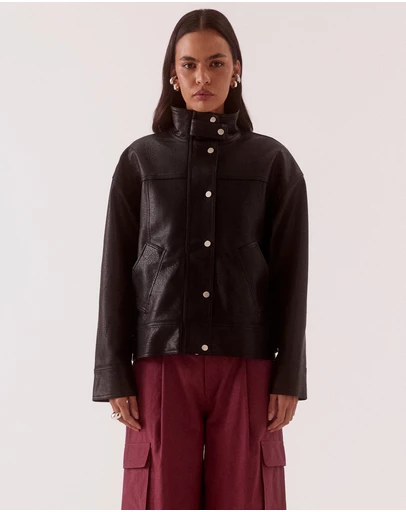 SOVERE - Verin Faux Leather Jacket