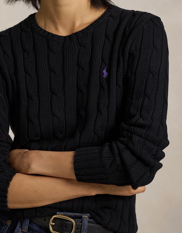 Polo Ralph Lauren - Cable-Knit Cotton Crewneck Sweater