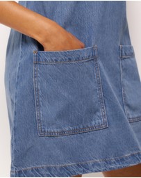 AERE - Neve Denim Twill Mini Dress