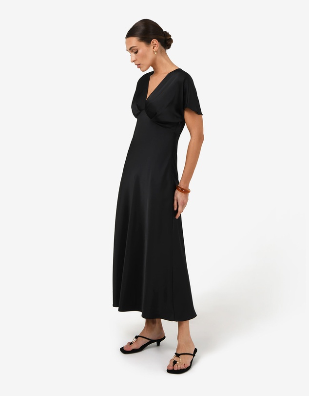 Forcast - Catalina V-Neck Satin Dress