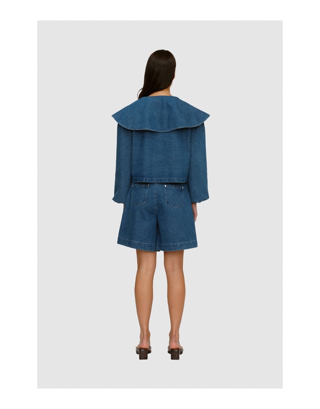 The Wolf Gang - Wynn Denim Blouse - Bluestone