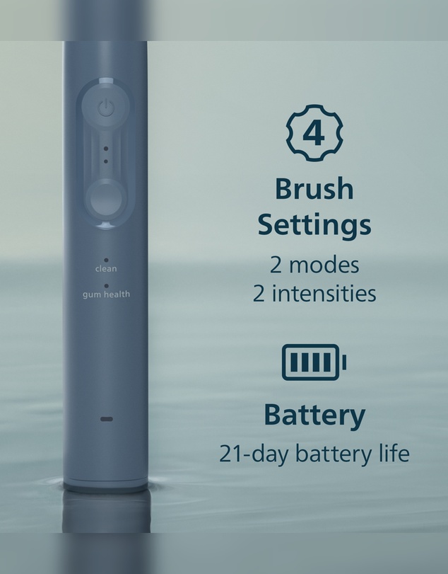 Philips - Philips Sonicare 4100 Electric Toothbrush Marine Blue