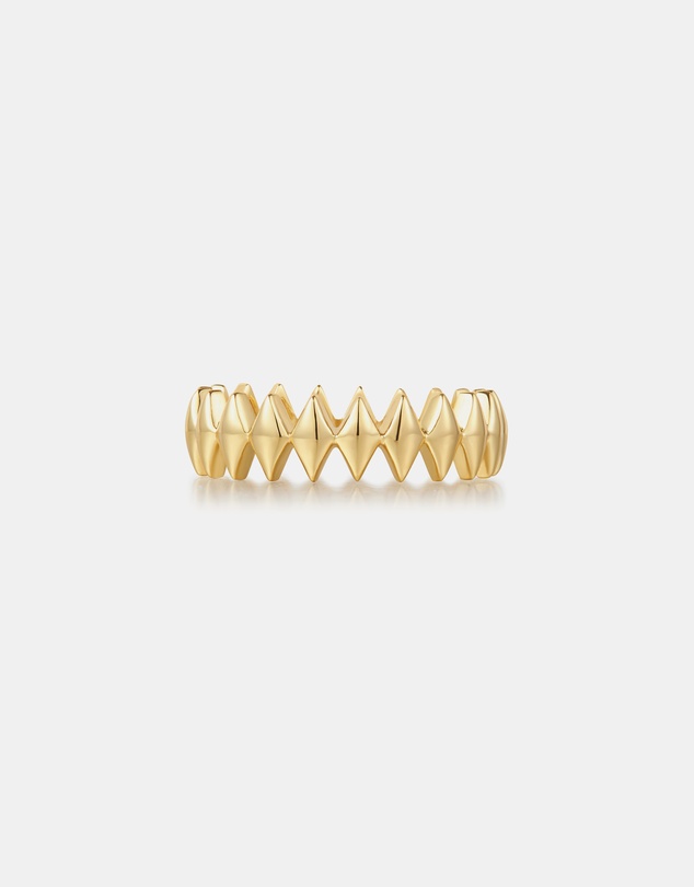 Ania Haie - Ania Haie Gold Half Pave Sparkle Ring