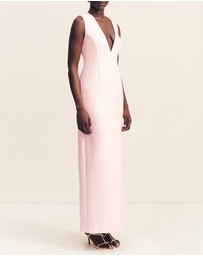 Shona Joy - Otis Plunged Fitted Maxi Dress