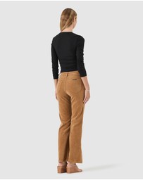 Rolla's - Studio Henley Long Sleeve Top - Black