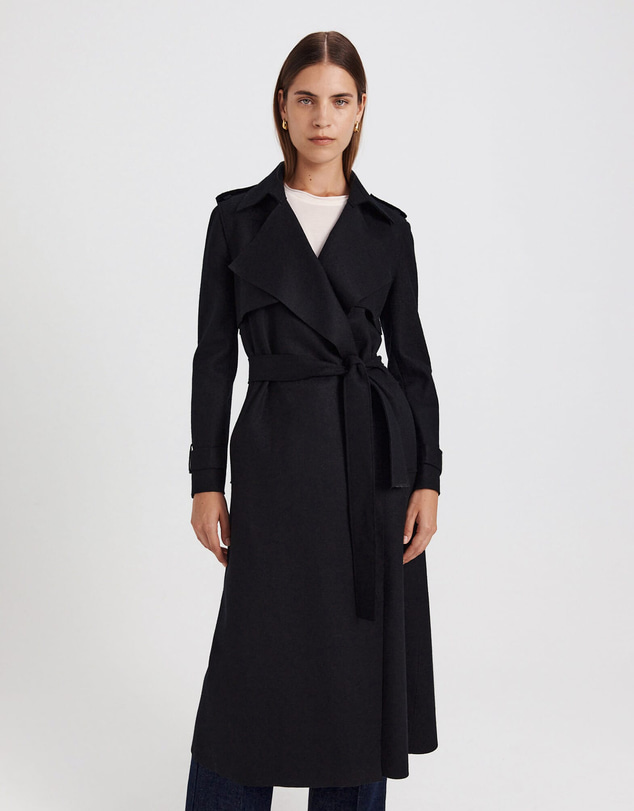 SABA - Karla Wool Longline Trench Coat