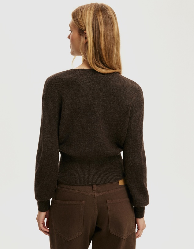 Cotton On - Softest Luxe Mock Wrap Knit Top