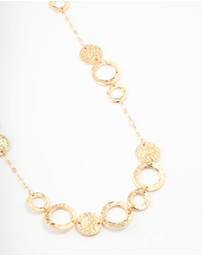 Lovisa - Gold Molten Disc Long Necklace
