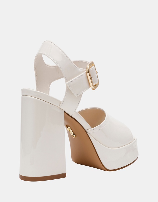 Steve Madden - Soho White Patent Heels