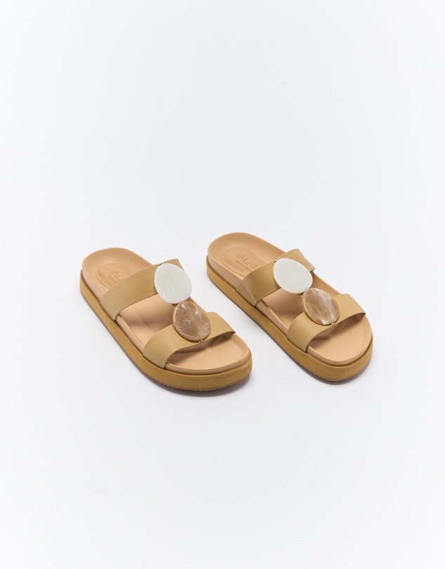 Walnut Melbourne - Micah Leather Slide
