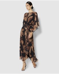 Montique - Charlize Chiffon Printed Dress