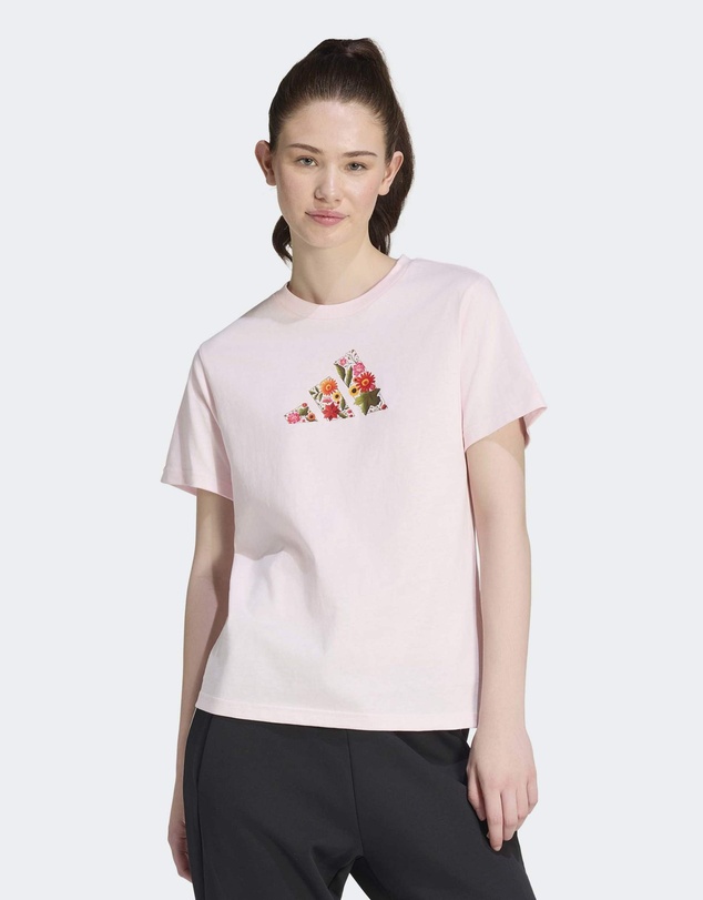 adidas Sportswear - FLORAL REGULAR GRAPHIC T-SHIRT Womens