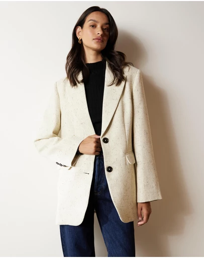 Atmos&Here - Koa Oversize Textured Blazer
