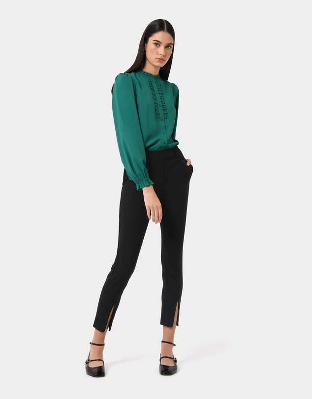 Forcast - Emilie Ruffle Long Sleeve Blouse