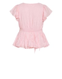 City Chic - First Date Flutter Top