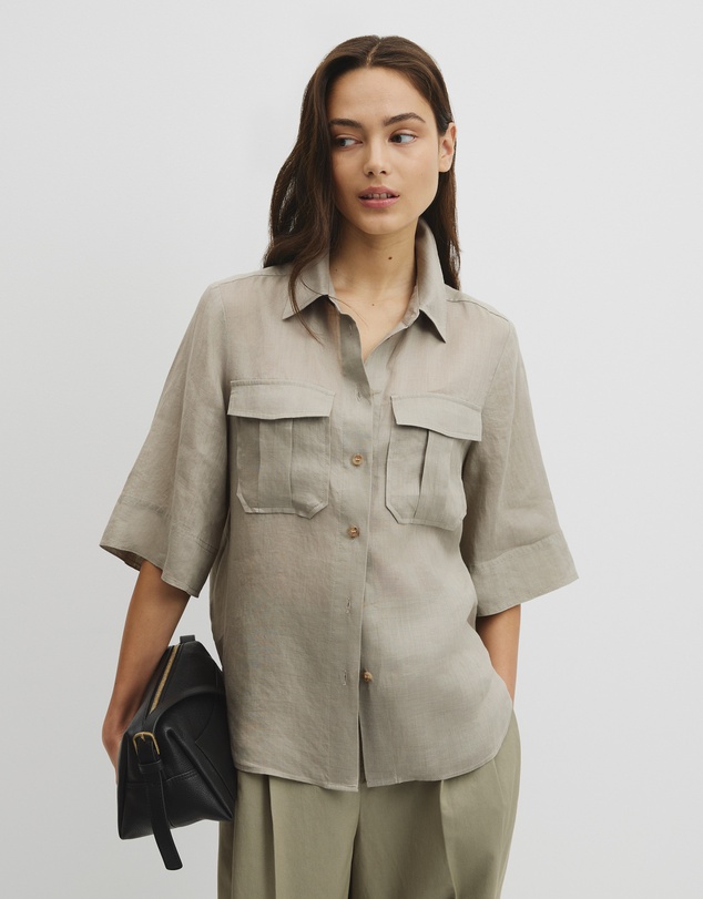 Country Road - Ramie Utility Blouse