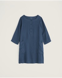 Seasalt - Seasalt Cornwall Blue Harbour Wall Linen Tunic