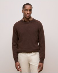 Trenery - Cashmere Crew Pullover in Espresso