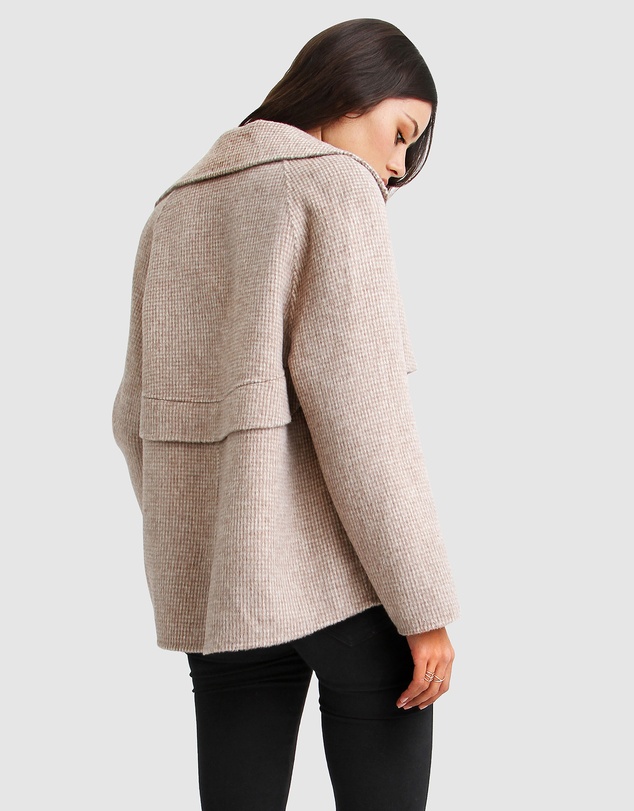 Belle & Bloom - I'm Yours Wool Blend Peacoat