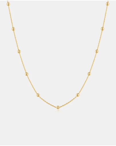 Ania Haie - Gold Beaded Chain Necklace