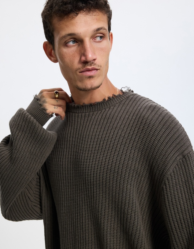 Thrills - Rose Brigade Box Fit Crew Cropped Knit