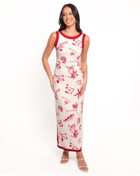 Petal & Pup - Fiori Maxi Dress - Red