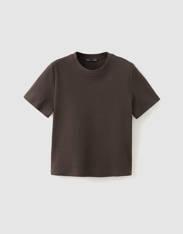 M.N.G - Short-Sleeved Cotton T-Shirt