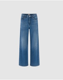 GUESS - Mid-Rise Bellflower Wide Leg Jeans