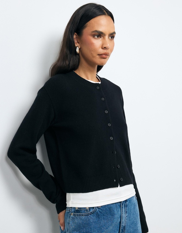 AERE - Sadie Merino Wool Cardigan