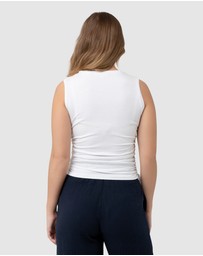 Ripe Maternity - Jodie Ruched Rib Tank