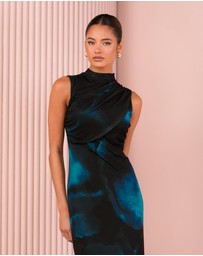 Azzurielle - Helima Wrap Front Maxi Dress