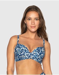 Nip Tuck Swim - Navy Episodic Ruth Bikini Top