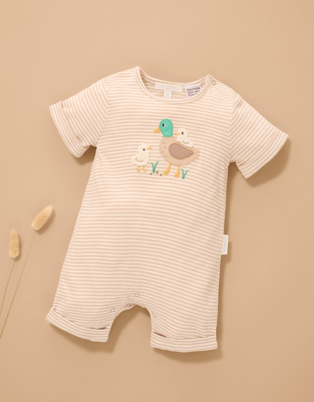Purebaby - Short Growsuit- Kids-Babies