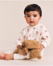 Huxbaby - 3-Piece Beary Snuggly Newborn Gift Set - Babies-Kids