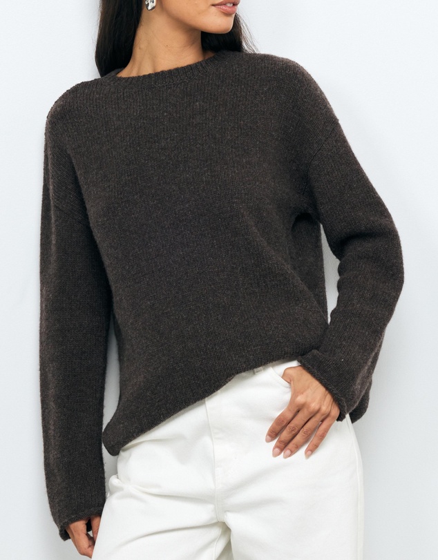 AERE - Renia Wool Boat Neck Jumper